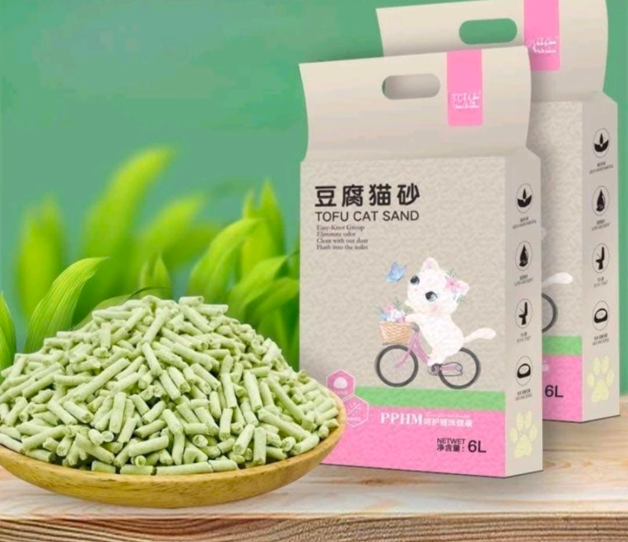 Tofu Cat Litter| Green Tea scent
