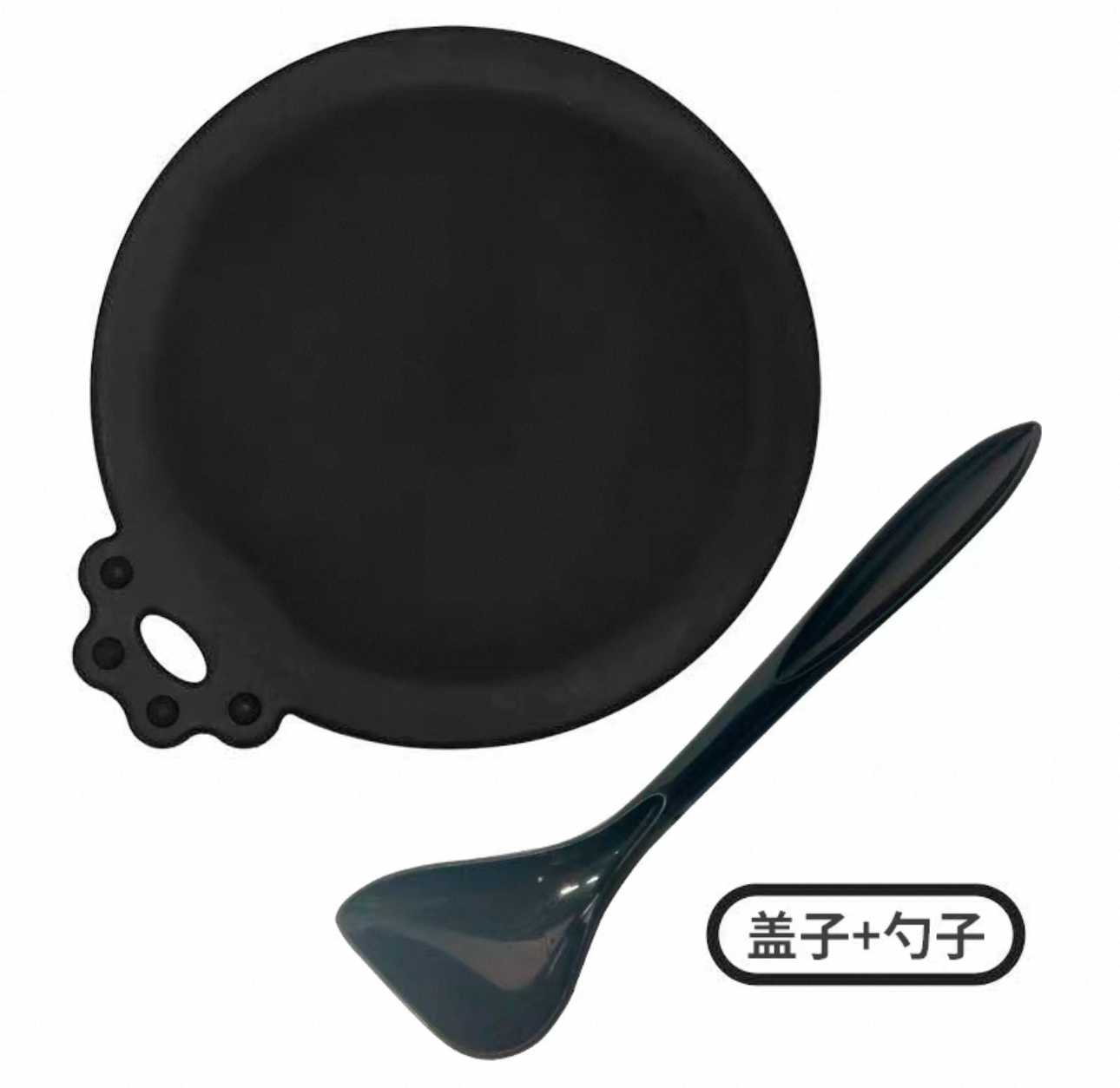 Can food Lid&spoon |Black